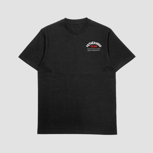 Arched Fatherhood Club T-Shirt /Black
