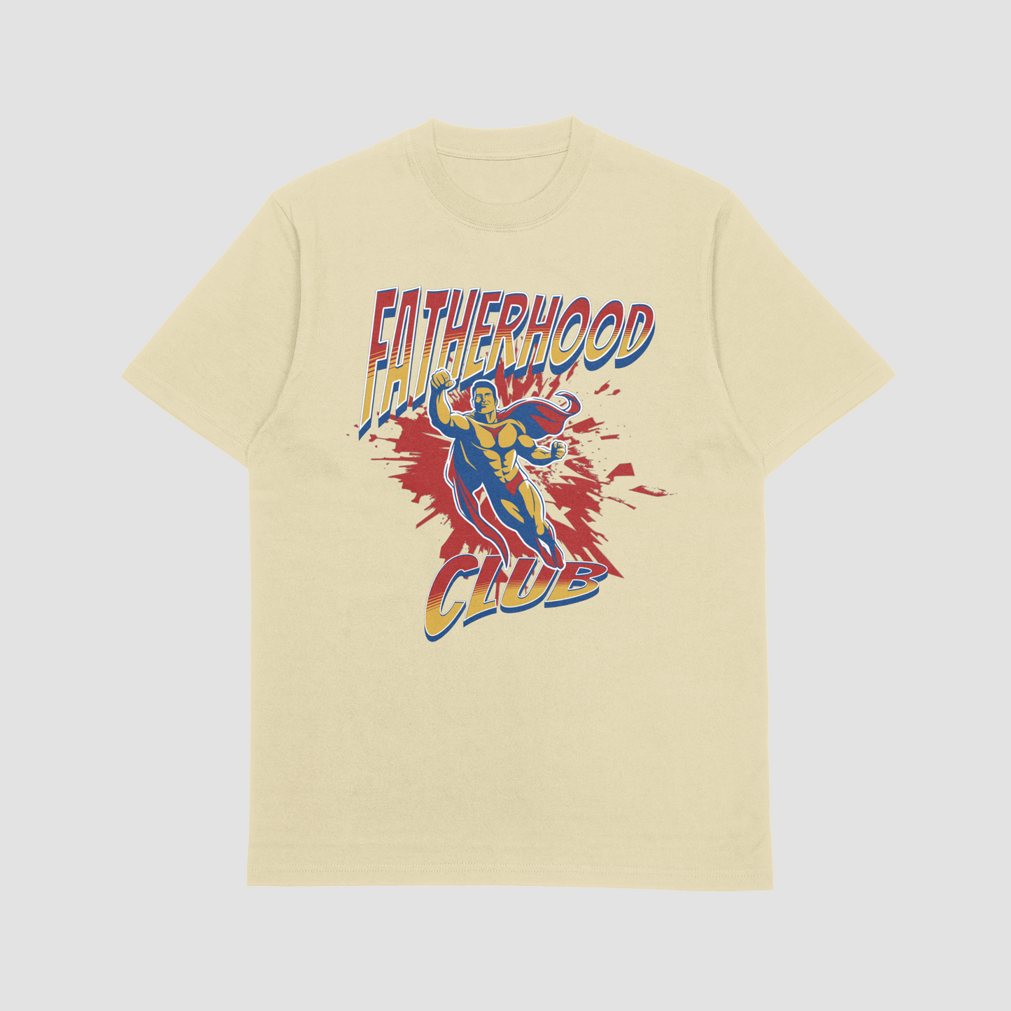 Fatherhood Club Flying Dad T-Shirt /Sand