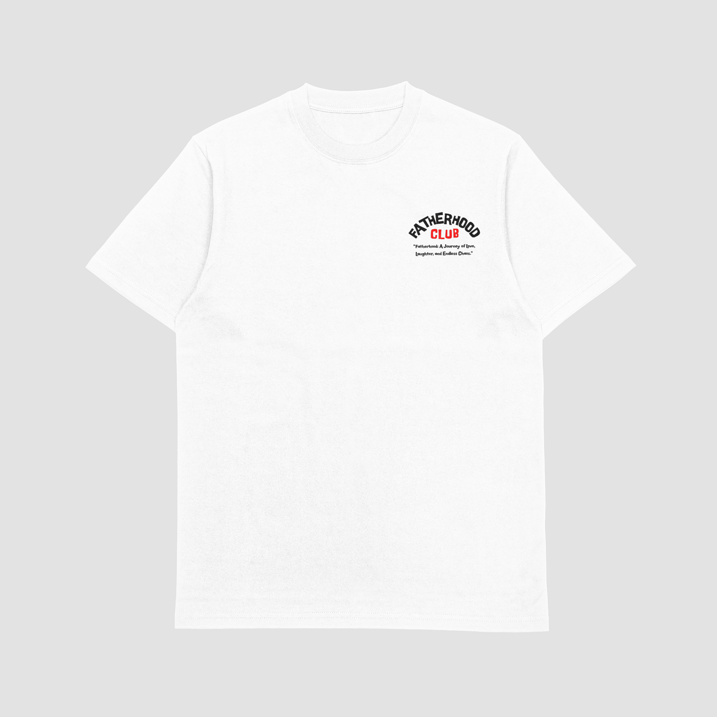 Arched Fatherhood Club T-Shirt / White
