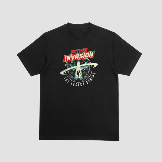 Fatherhood Club Father invasion T-Shirt /Black
