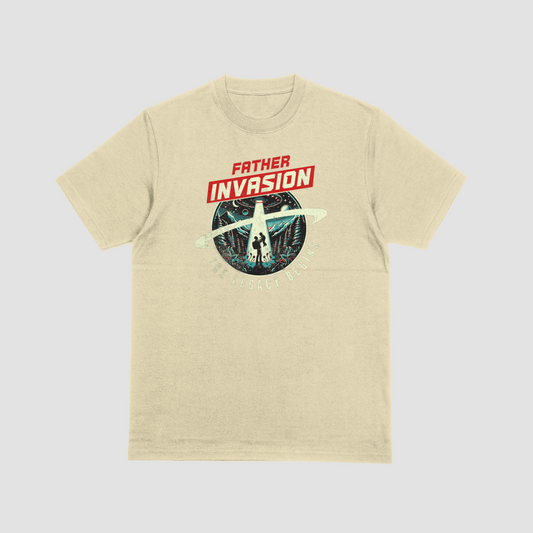 Fatherhood Club Father invasion T-Shirt /Sand