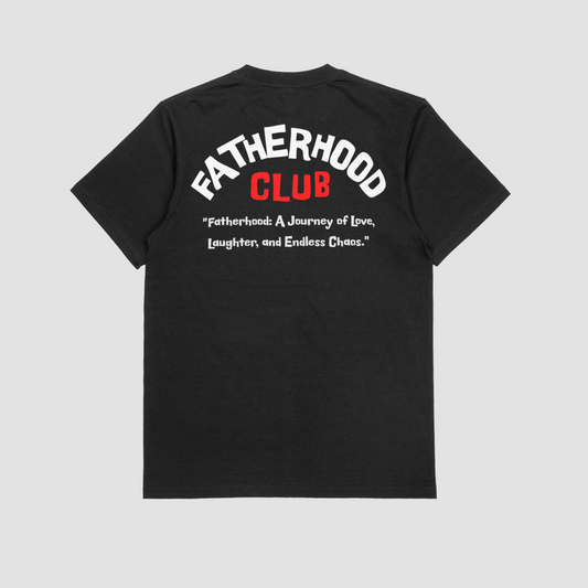 Arched Fatherhood Club T-Shirt /Black