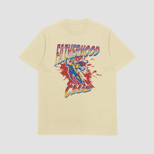 Fatherhood Club Flying Dad T-Shirt /Sand