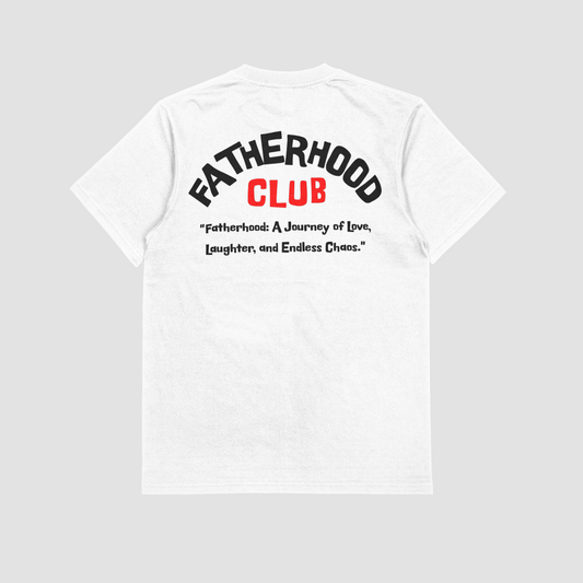 Arched Fatherhood Club T-Shirt / White